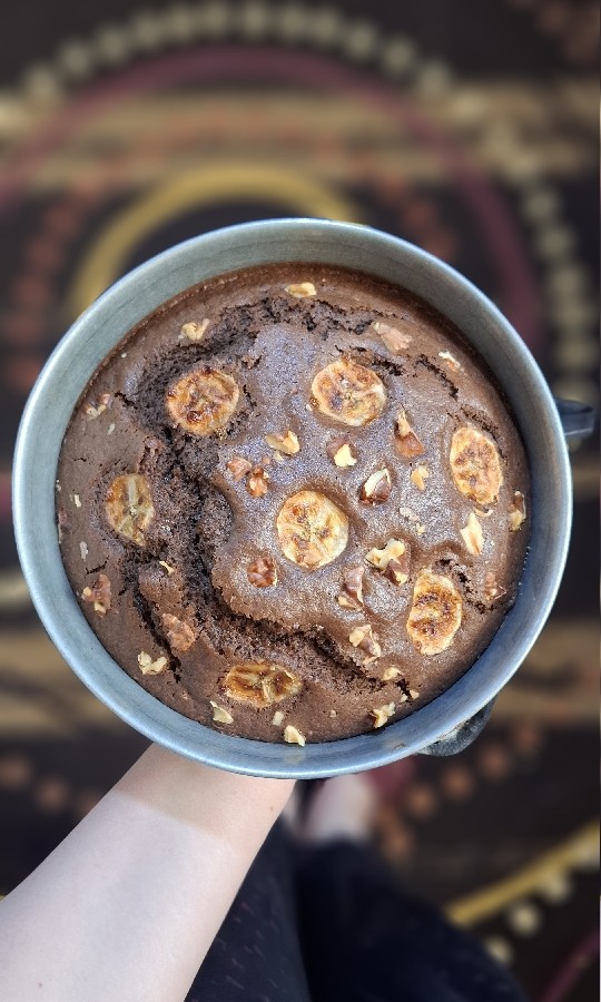 عکس کیک موز و گردو