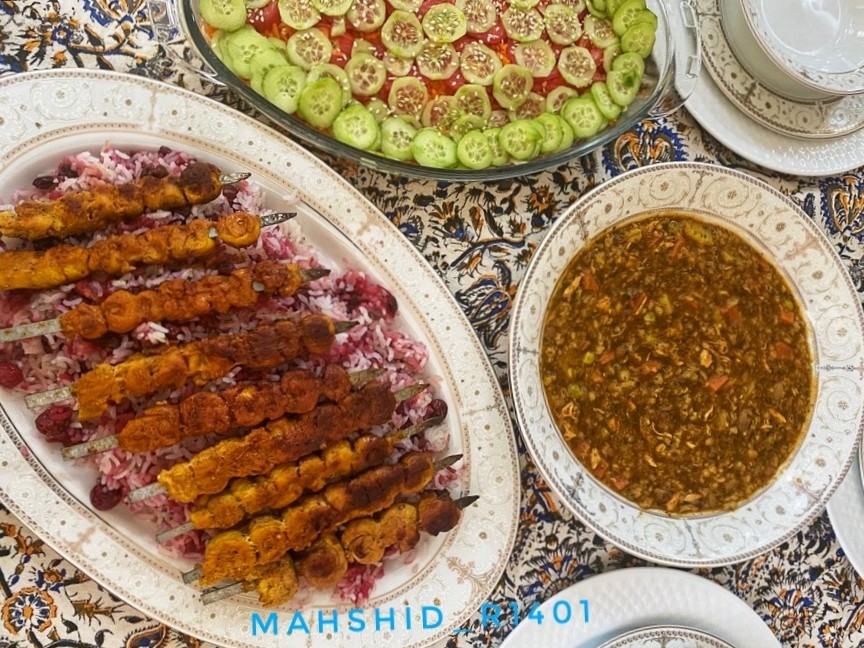 عکس آلبالو پلو با مرغ