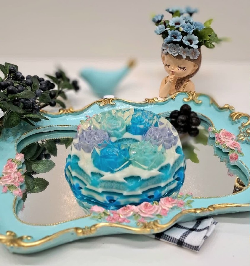 عکس ژله دسر بلوبری