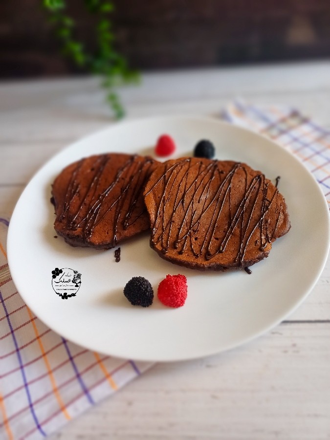 عکس پنکیک شکلاتی رژیمی