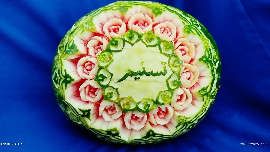 عکس حکاکی هندوانه