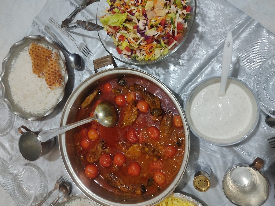 عکس خورش قیمه بادمجان 
