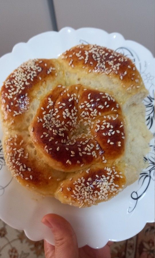 عکس نان شیرمال با دستور استاد سراجی