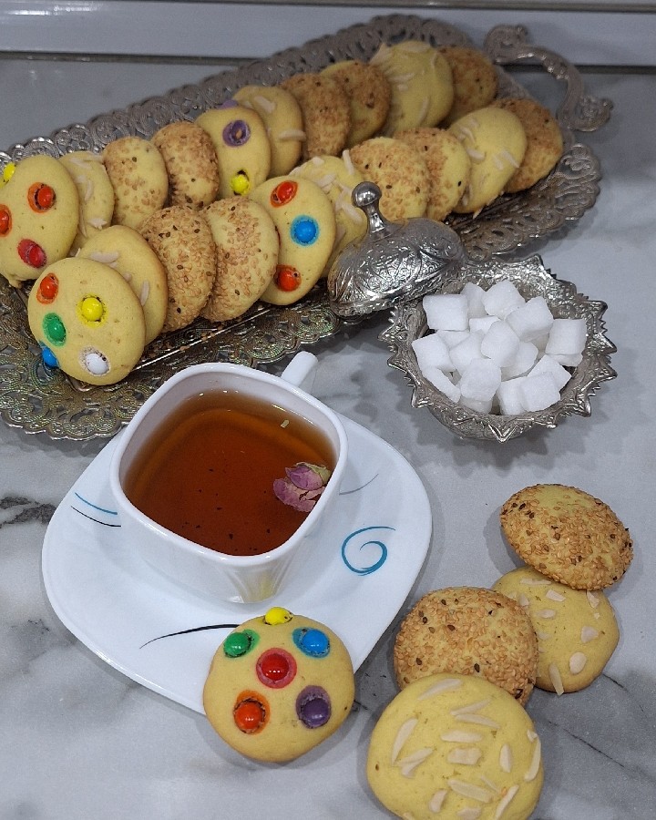 عکس کلوچه کنجدی 