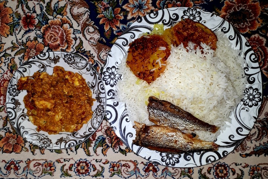 عکس میرزا قاسمی و ماهی کولی # جاتون سبز همراهان خوبم #