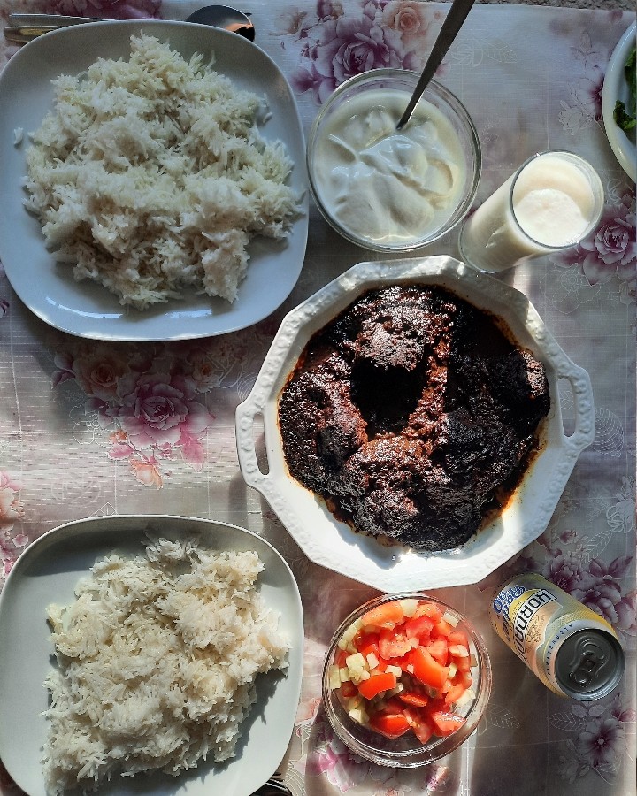 عکس فسنجان با مرغ 