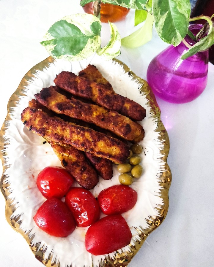 عکس کباب کوبیده تابه ای مرغ 