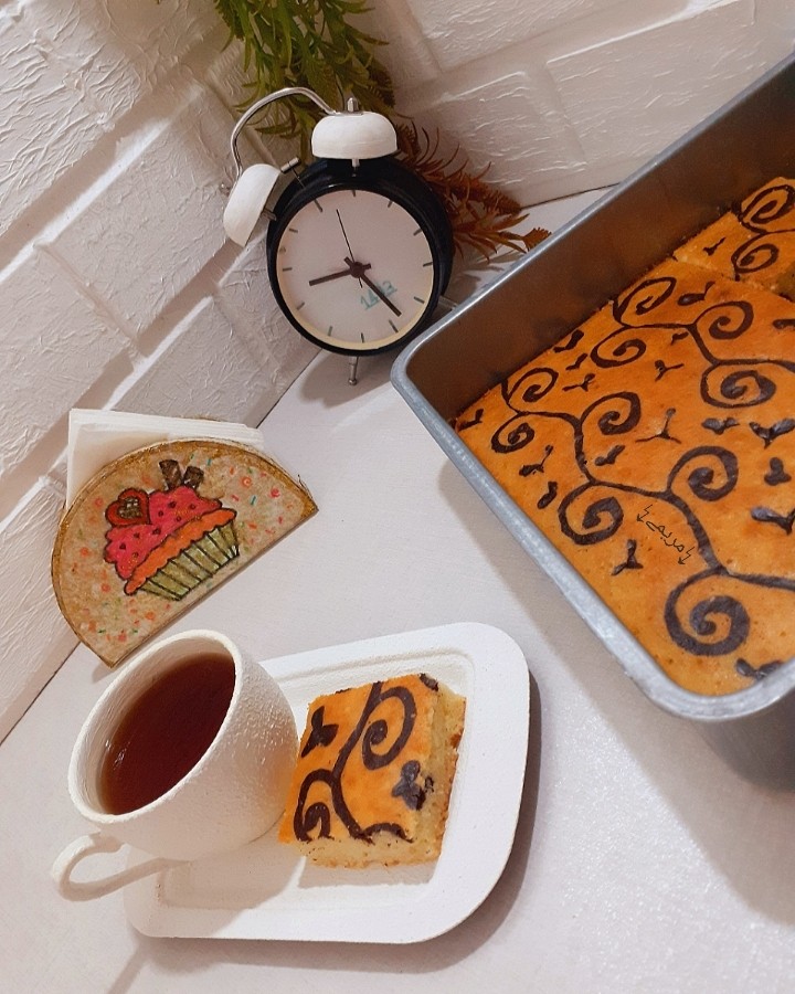 عکس کیک تخته ای