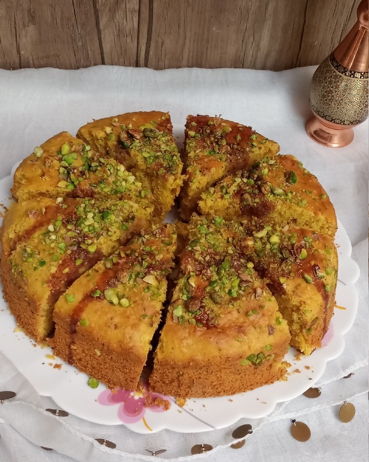 عکس کیک هویچ و گردو