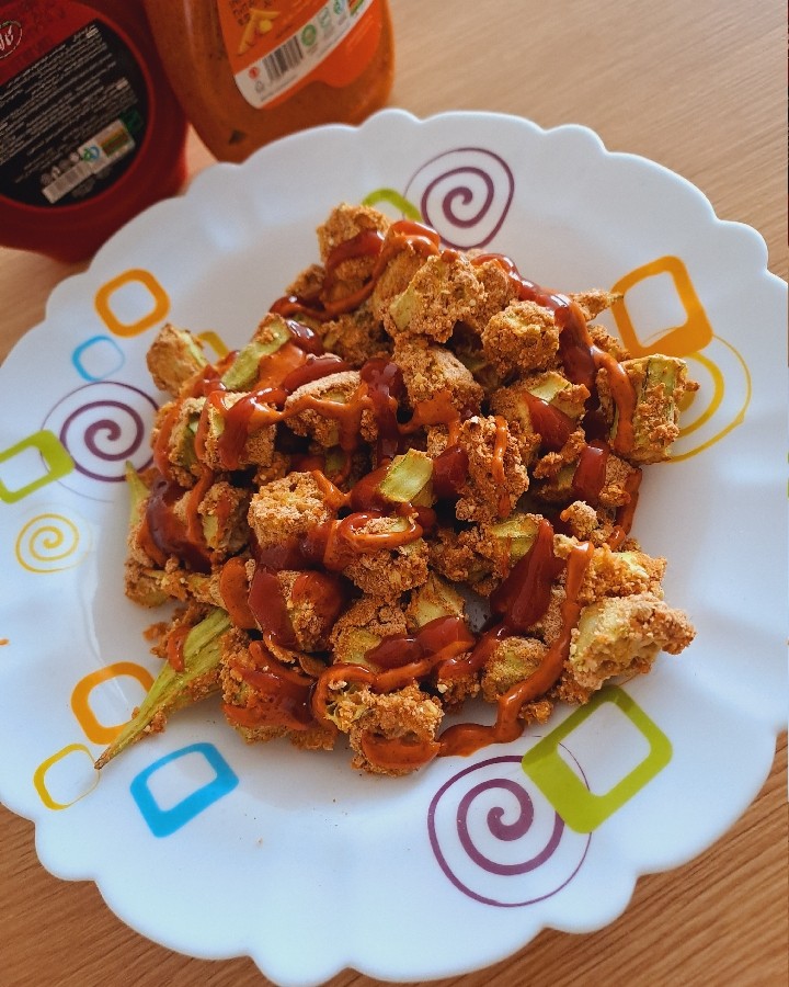 عکس بامیه سوخاری