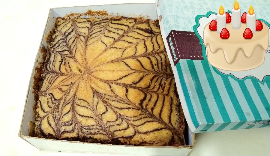 عکس زبرا کیک پنبه ای