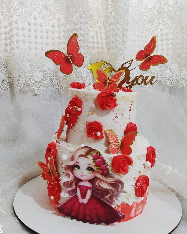عکس کیک پروانه ای