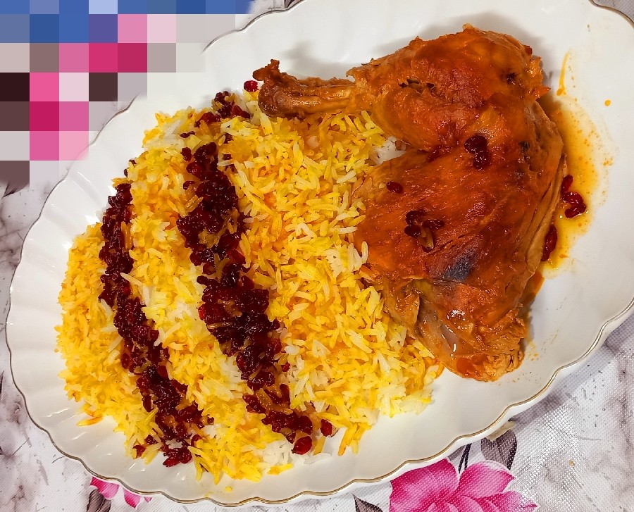 عکس زرشک پلو با مرغ 