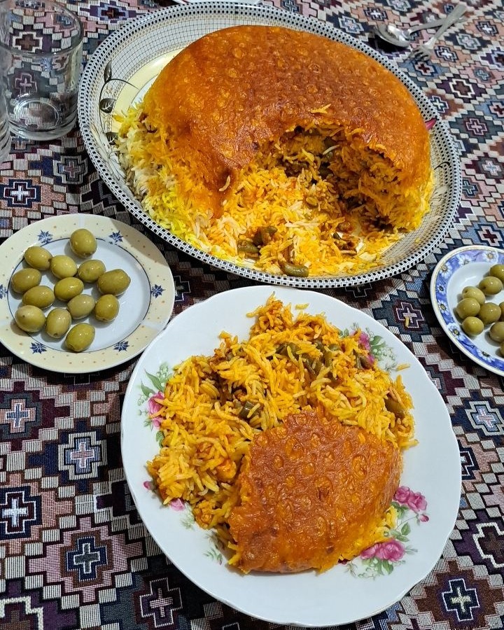 عکس لوبیا پلو