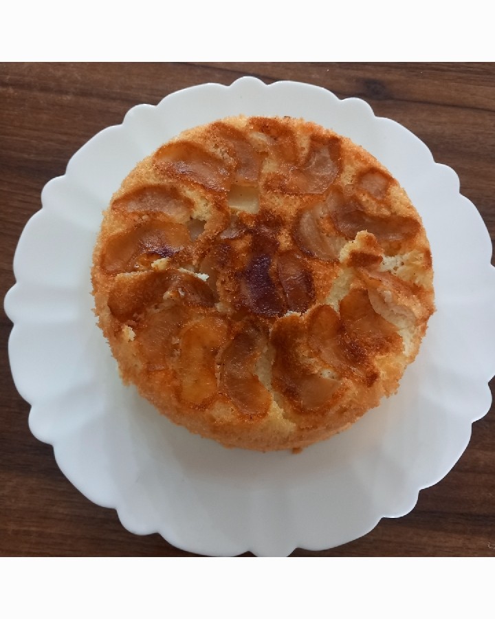 عکس کیک سیب 