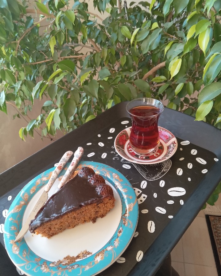 عکس کیک هویچ و گردو