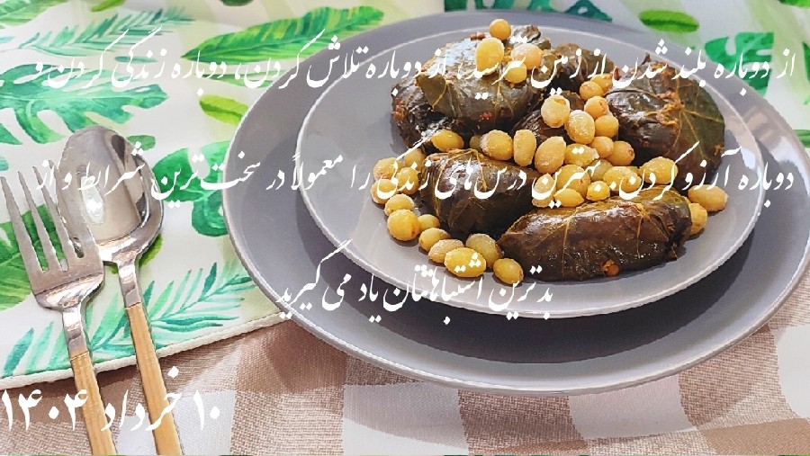 عکس دلمه با انبه
