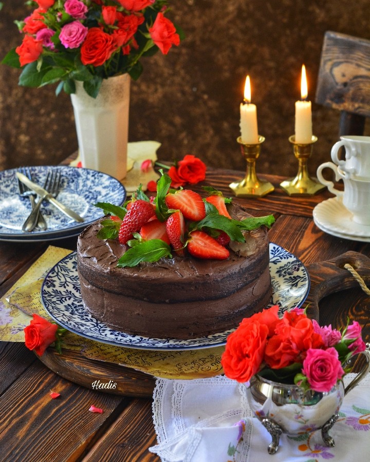 عکس کیک شکلاتی (خوراک شیطان)