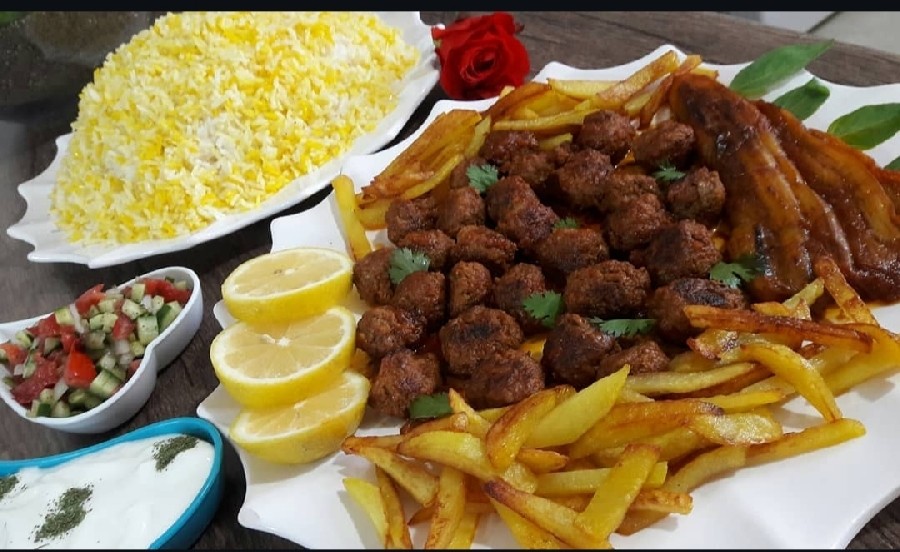 عکس خوراک بادمجان 
