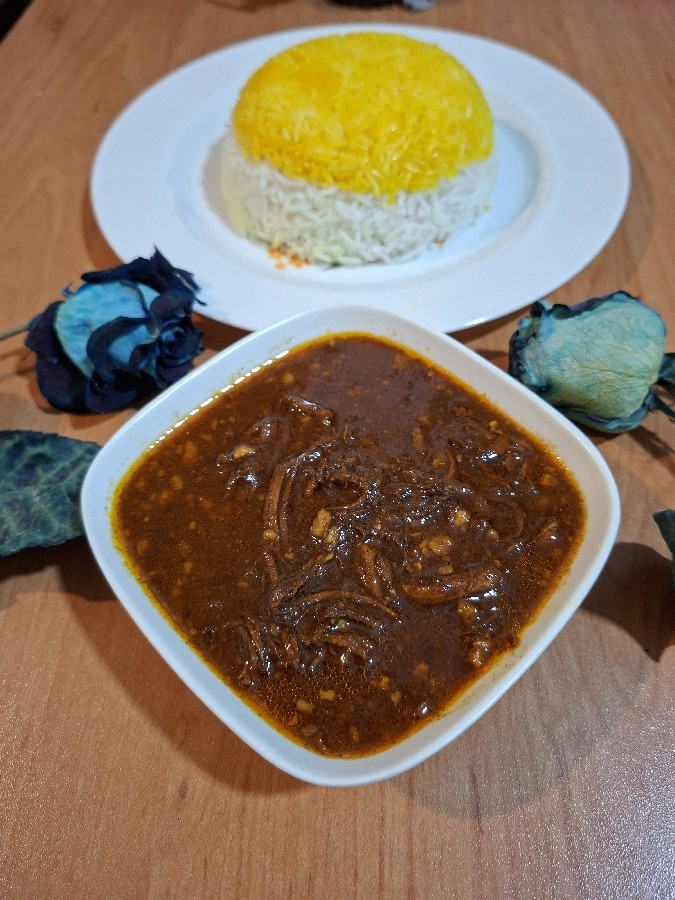 عکس خورش فسنجان با مرغ