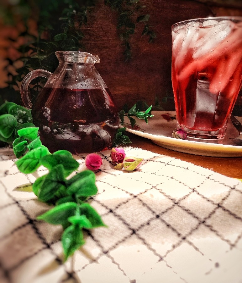 عکس شربت گل محمدی❤️