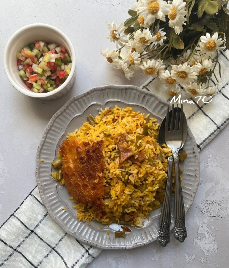عکس لوبیاپلو مجلسی