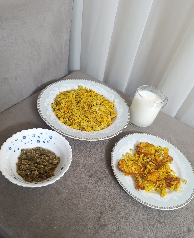 عکس سبزی پلو مخلوط