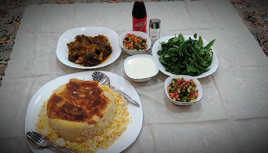 عکس چلو گوشت زعفرونی???️

