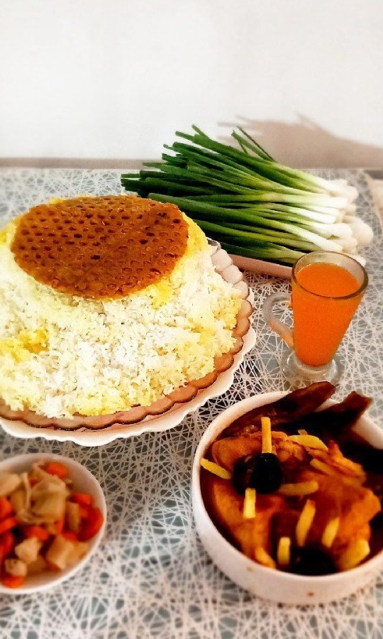 عکس خورشت مرغ و بادمجان