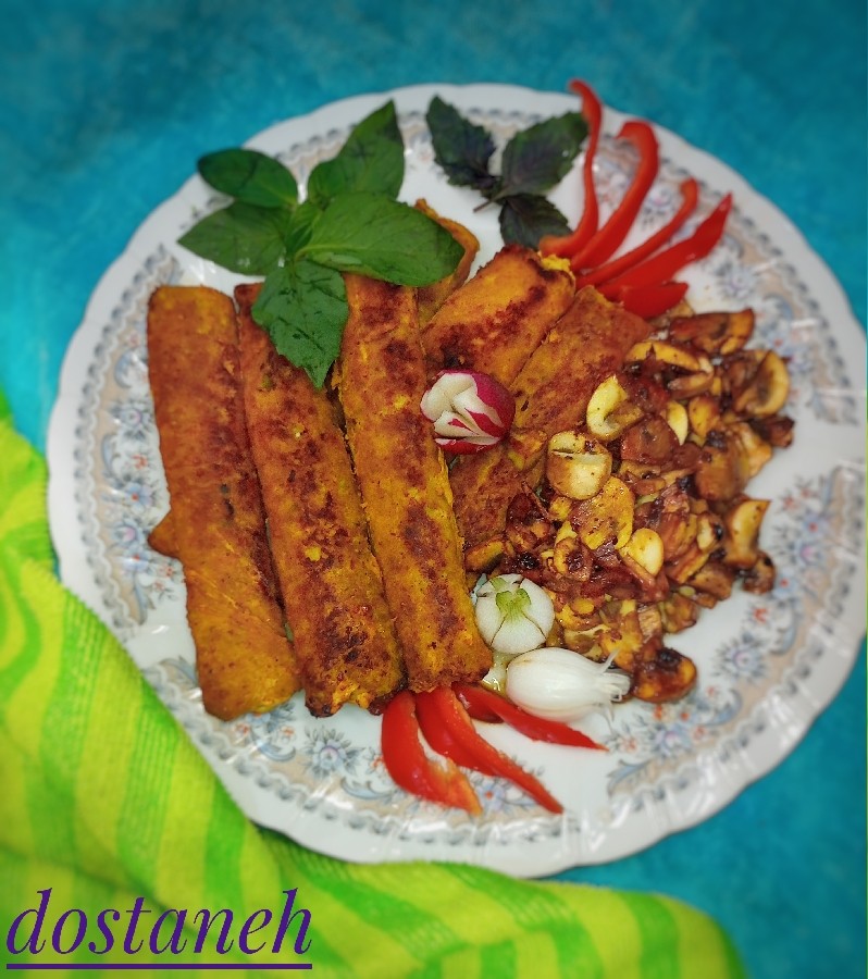 عکس کوبیده مرغ تابه ای 