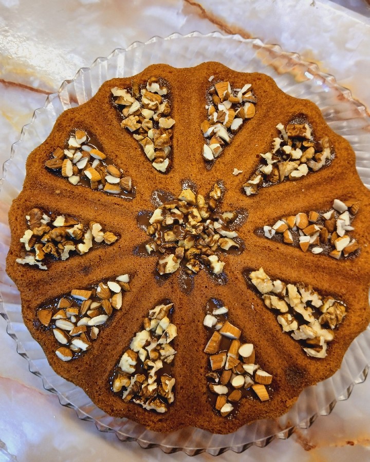عکس کیک مغزیجات نارگیلی