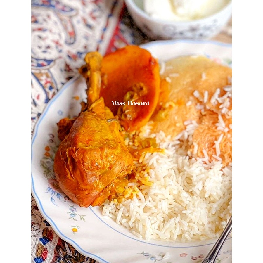 عکس برنج و مرغ