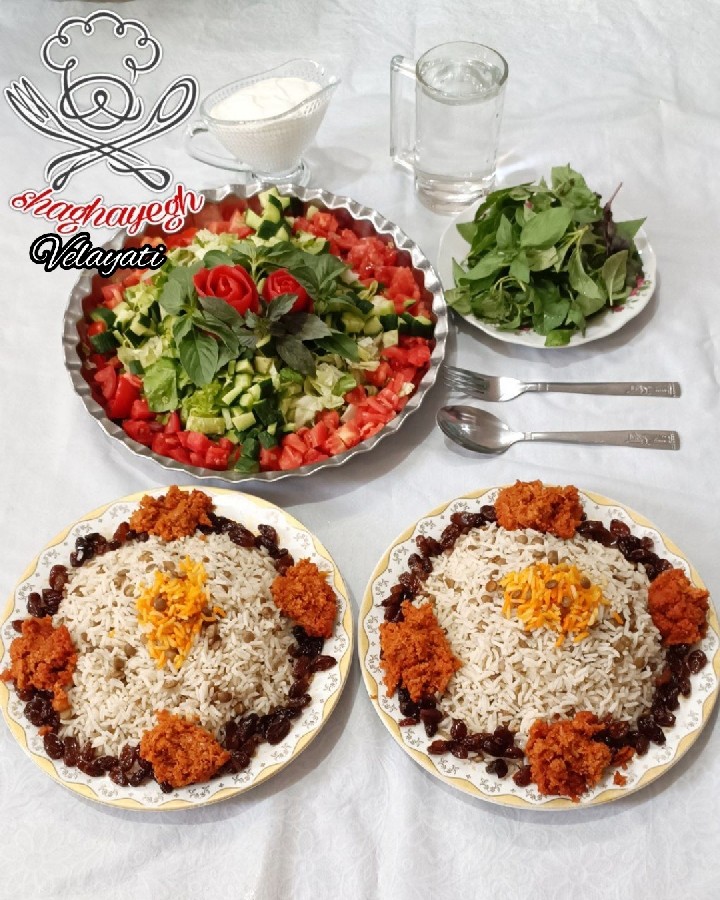 عکس عدس پلو خوشمزممم عشقاا لطفا عضو کانالم بشید