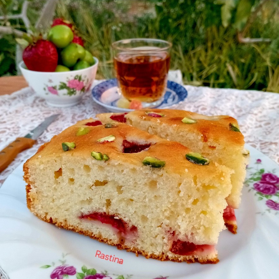 عکس کیک توتفرنگی