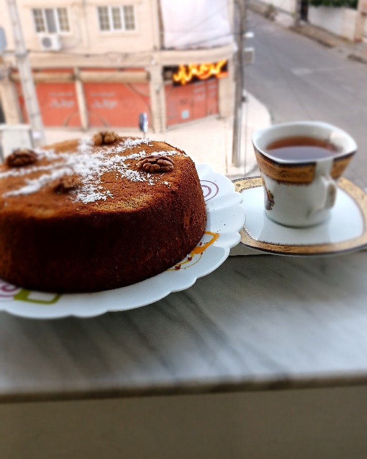 عکس کیک چای