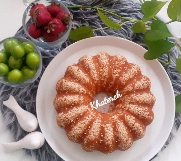 عکس کیک کنجدی