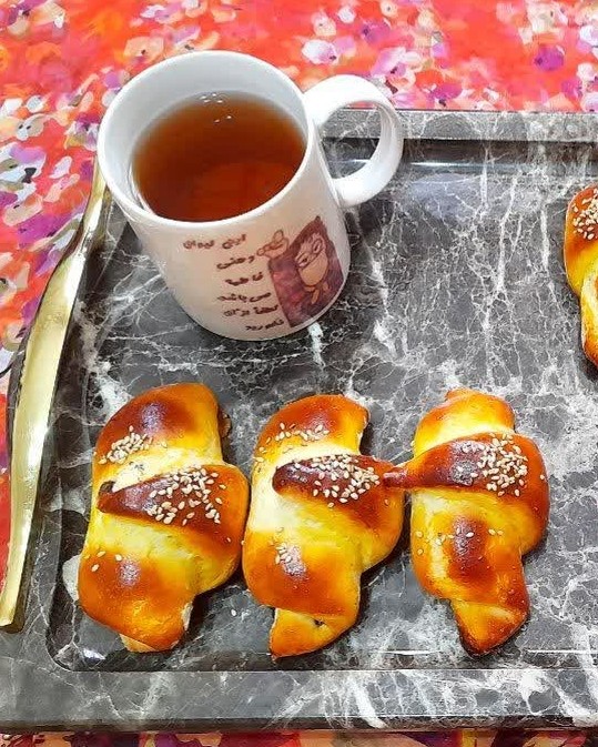 عکس کروسان شکلاتی