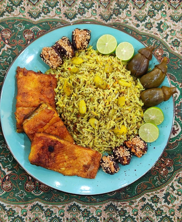 عکس باقالی پلو و ماهی