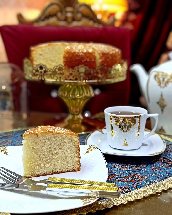 عکس کیک موزی ساده