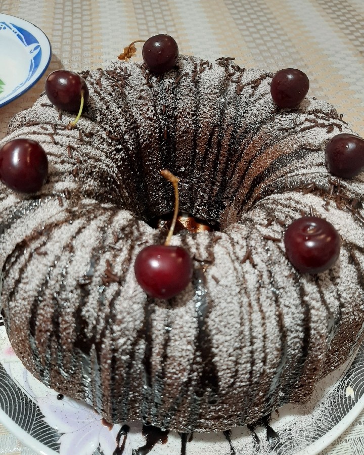 عکس کیک شکلاتی ساده