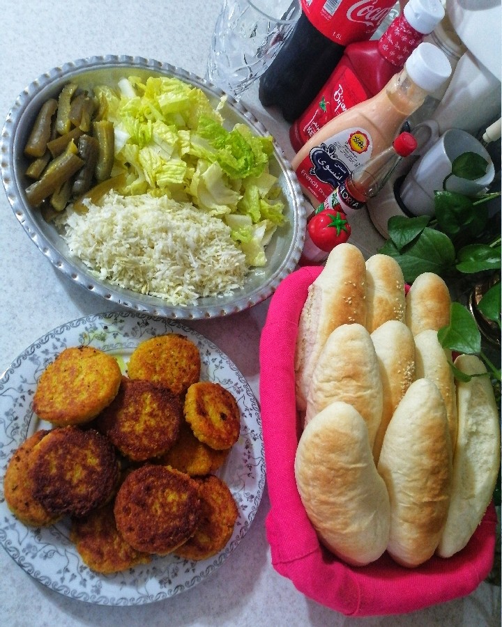 عکس فلافل وباگت خانگی