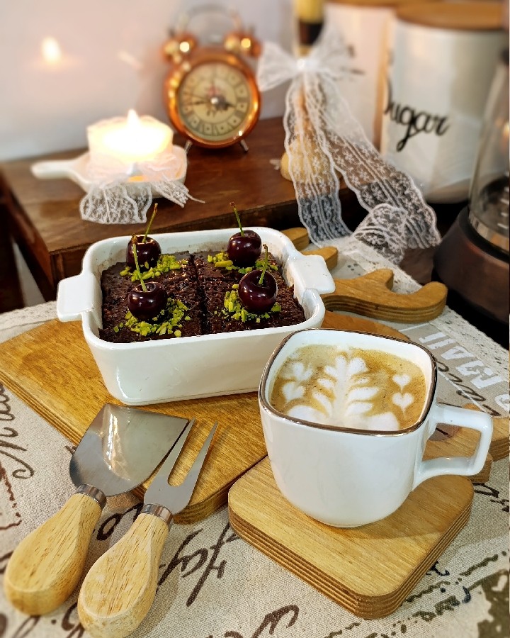 عکس مینی کیک خیس شکلاتی