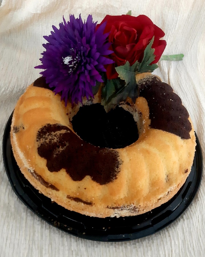 عکس کیک دورنگ