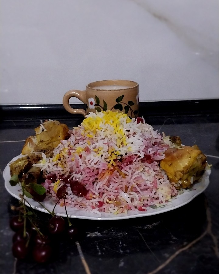 عکس آلبالو پلو