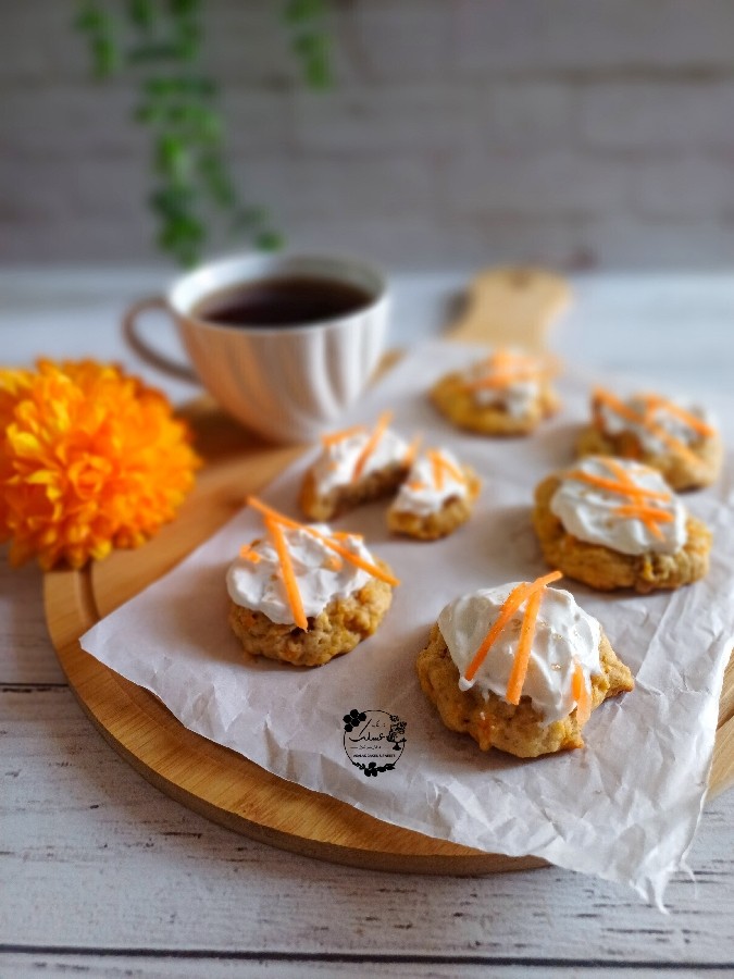 عکس کوکی هویج و گردو