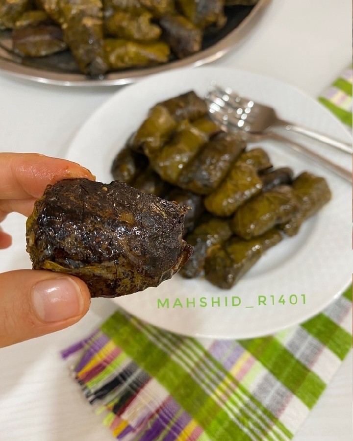 عکس دلمه برگ مو بدون گوشت