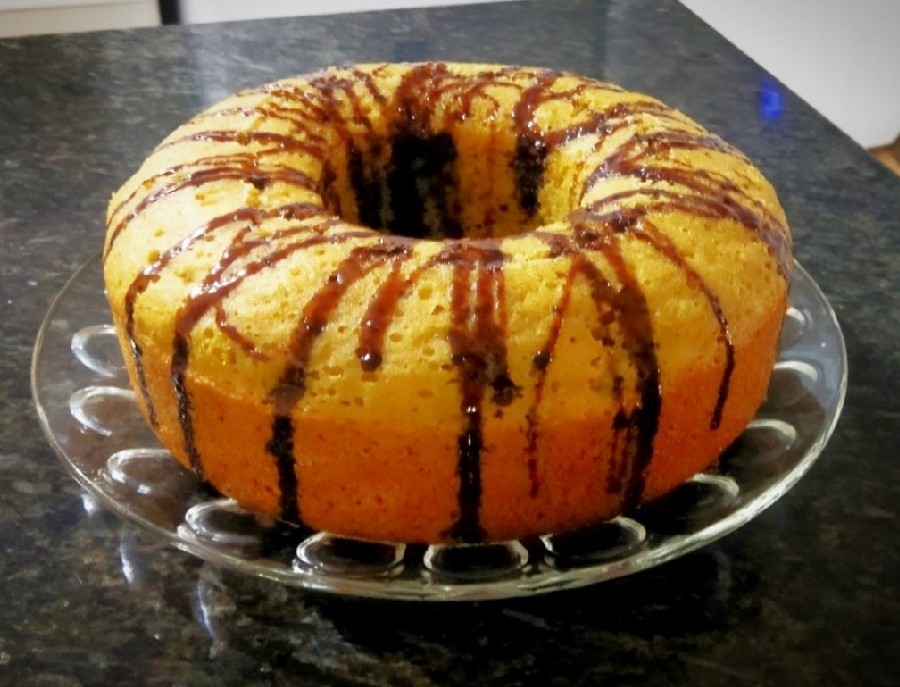 عکس کیک گلاب و زعفرون