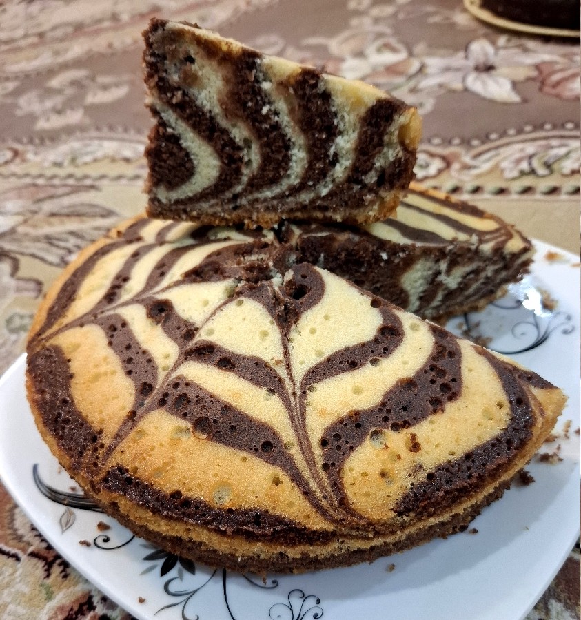 عکس کیک زبرا