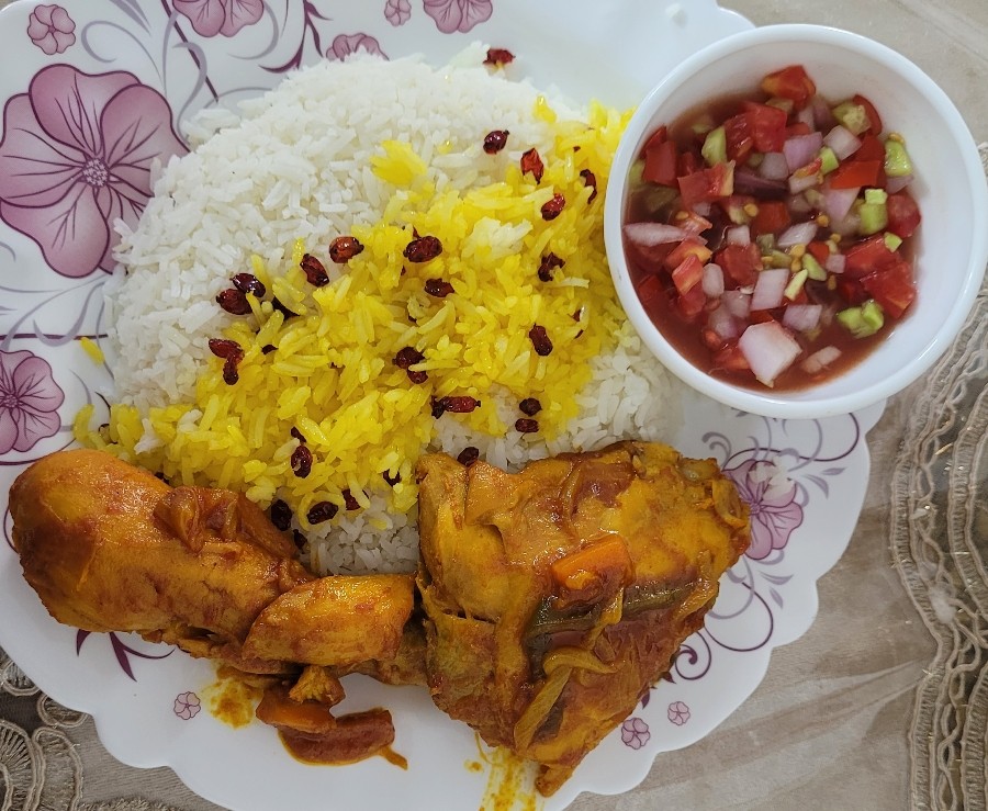 عکس زرشک پلو با مرغ