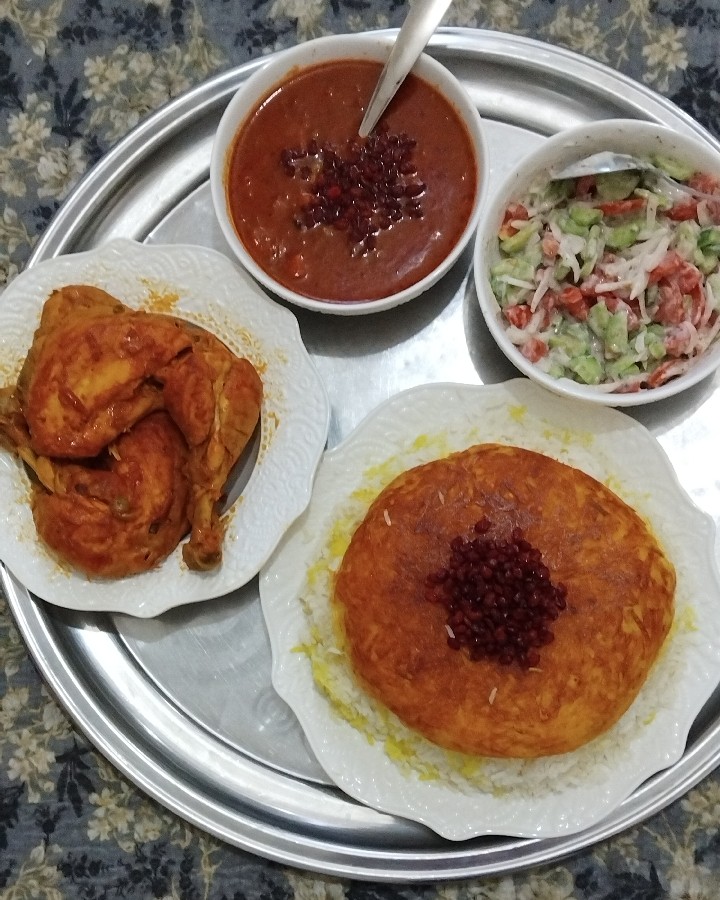عکس زرشک پلو با مرغ ??